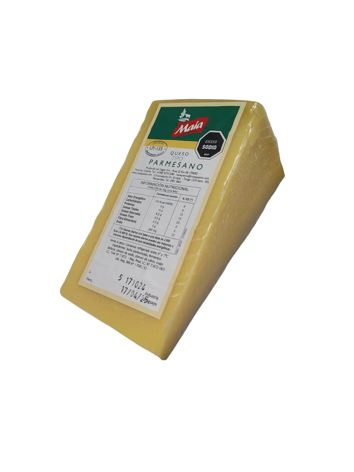 Queso Parmesano Fracción cuña